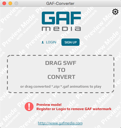 gaf preview mode