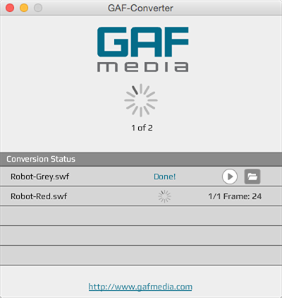 gaf standalone batch conversion