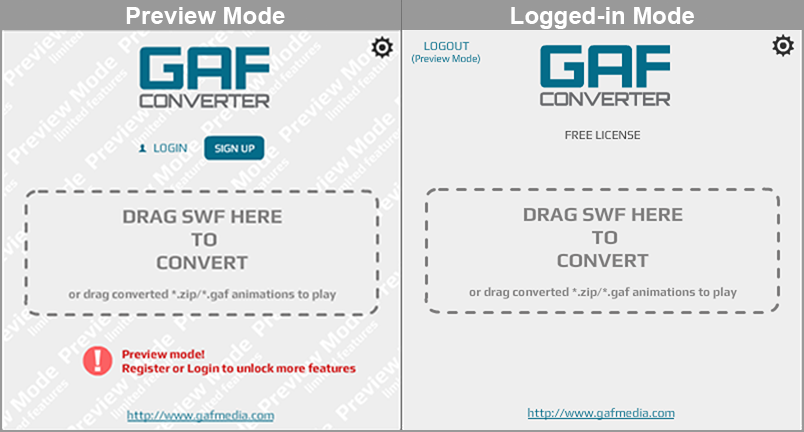 standalone gaf converter